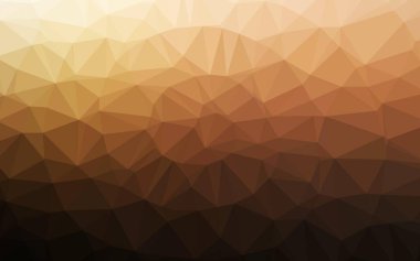 Koyu Turuncu vektör üçgeni mozaik örtüsü.