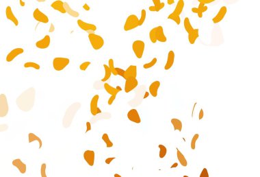Açık sarı, kaotik şekilli turuncu vektör deseni. Renkli rastgele şekillerle modern soyut illüstrasyon. Web siteniz için basit tasarım.