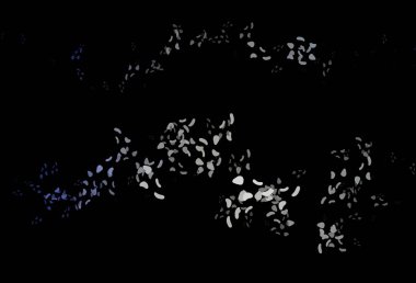 Koyu mavi, soyut şekilli kırmızı vektör arkaplan. Renkli rastgele şekillerle modern soyut illüstrasyon. Bir cep telefonu için arka plan.