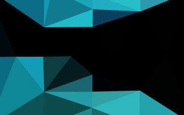 Çokgen desenli soyut geometrik renkli vektör çizimi.