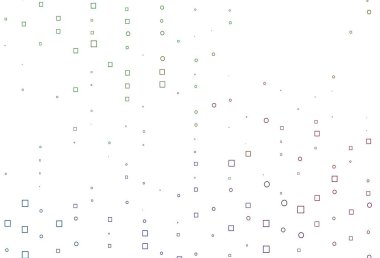 Açık Çokrenkli, kare biçiminde Gökkuşağı vektör şablonu. Soyut arkaplanda dikdörtgenler ve renkli gradyanlar. İş broşürleri, broşürler için desen.