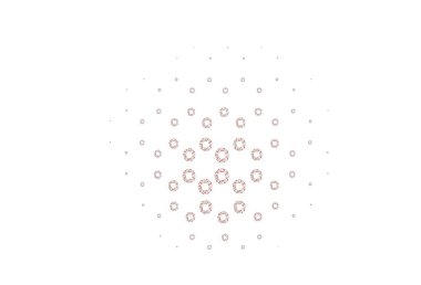 Kabarcıklı açık kırmızı vektör arka planı. Bulanık dekoratif tasarım baloncuklu soyut tarzda. Marka kitabın için tamamen yeni bir şablon.