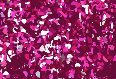 Soyut biçimlere sahip açık pembe vektör arkaplanı. Soyut tarzda rengarenk gradyan şekilleri olan bir resim. İşiniz için en iyi akıllı tasarım.