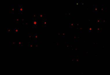 Koyu yeşil, kırmızı vektör kaplamalı ve daireler şeklinde. Daireler, çizgiler, rengarenk eşkenar dörtgenler. Reklamınız, posteriniz, afişiniz için en iyi tasarım.