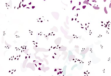 Rastgele şekilli açık mor vektör dokusu. Soyut gradyan şekilli basit renkli çizimler. Web siteniz için basit tasarım.