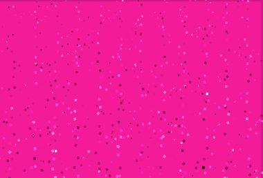 Aydınlık Pembe vektör örtüsü, çemberli çokgen biçiminde. Soyut tarzda dekoratif tasarım, çizgiler, noktalar, küplerle. Reklamlar için desen.