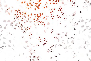 Açık kırmızı, kaotik şekilli sarı vektör deseni. Renkli rastgele şekillerle modern soyut illüstrasyon. Kartvizitiniz için modern tasarım.