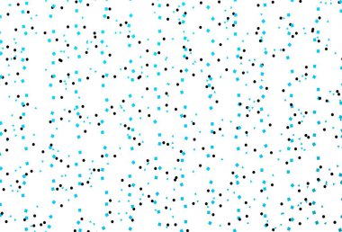 Açık mavi vektör arkaplanı çizgiler, daireler, eşkenar dörtgenler. Renkli daireler, üçgenler, dikdörtgenler. Reklamınız, posteriniz, afişiniz için en iyi tasarım.