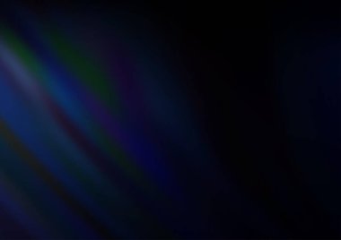 Eğri daireli koyu mavi vektör deseni.