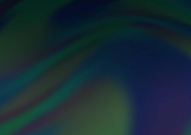 Bükülmüş kurdeleli koyu mavi vektör arkaplanı.