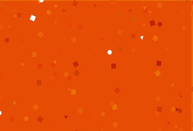 Açık Turuncu vektör dokusu, çemberli, küplü. Daireler, çizgiler, rengarenk eşkenar dörtgenler. İş ilanınız için akıllı tasarım.