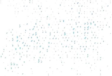 Açık mavi, yeşil vektör arkaplanı ve cinsiyet işaretleri. Gradyan renkli erkek, soyut tarzda kız sembolleri. Randevu siteleri için temel tasarım.