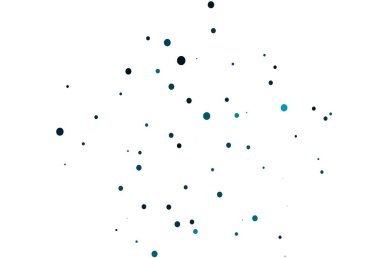 Çember şekilli açık mavi vektör düzeni. Bulanık yağmur damlaları olan soyut bir çizim. Marka kitabınız için şablon.