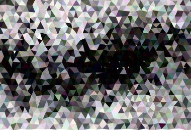 Light Silver, gri vektör parlayan üçgen arka plan. Gradyanı olan modern geometrik soyut çizim. İşiniz için yepyeni bir tasarım..