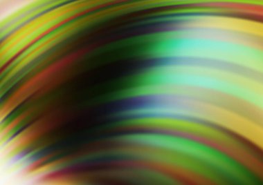 Koyu yeşil, kıvrımlı daireli sarı vektör deseni.