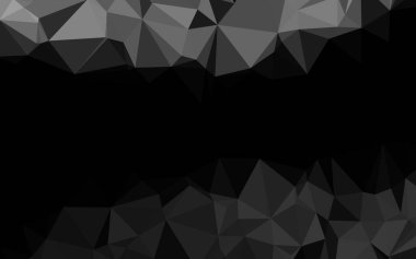 Koyu gümüş, gri vektör düşük polimerli doku.