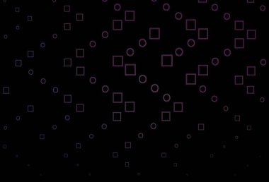 Dikdörtgenli, kareli koyu mor vektör düzeni. Renkli dikdörtgenleri olan bir resim. İş broşürleri, broşürler için desen.