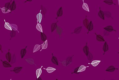 Hafif Mor vektör çizim arkaplanı. Yapraklı doğal dekoratif tasarım. İş tasarımınız için yeni şablon.