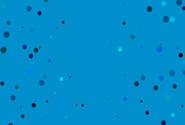 Açık mavi, daireli yeşil vektör şablonu. Bulanık dekoratif tasarım baloncuklu soyut tarzda. Güzel web siteleri için desen.