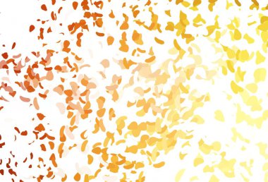 Açık sarı, Memphis şekilli turuncu vektör şablonu. Soyut gradyan şekilli basit renkli çizimler. İşiniz için en iyi akıllı tasarım.