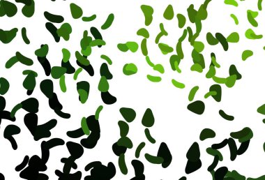 Açık renkli, gökkuşağı vektör desenli kaotik şekilli. Rastgele şekillerle soyut tarzda dekoratif tasarım. Duvar kağıtları için zarif tasarım.