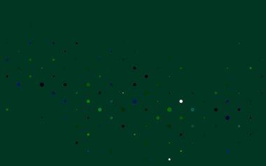 Açık Mavi, küreli yeşil vektör deseni.