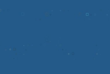 Leke ve dikdörtgenli hafif BLUE vektör şablonu. Renkli daireleri, dikdörtgenleri olan soyut çizimler. Güzel web siteleri için desen.