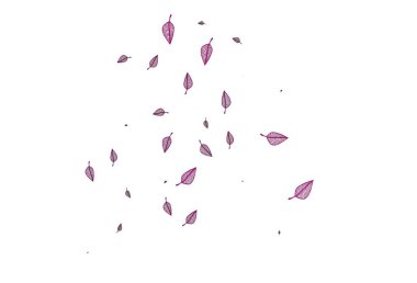 Açık Pembe, Mavi vektör çizim kalıbı. Renkli yapraklı eskiz karalamalar. Duvar kağıtları ve boyama kitapları için desen.