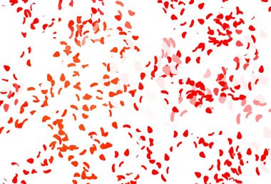 Kaotik şekilli açık kırmızı vektör deseni. Rastgele şekillerle soyut tarzda dekoratif tasarım. Kartvizitiniz için modern tasarım.