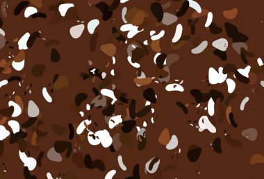 Memphis şekilli Light Orange vektör şablonu. Modern tarzda değişen renkli kaotik formlar. İşiniz için en iyi akıllı tasarım.