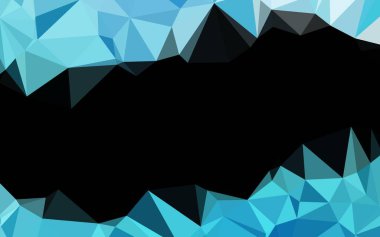 Açık BLUE vektör çokgen arkaplan.