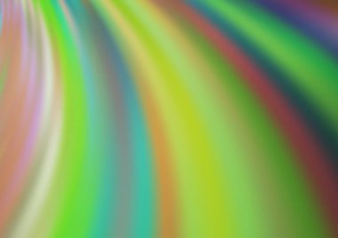 Bükülmüş çizgileri olan Açık Yeşil vektör şablonu.