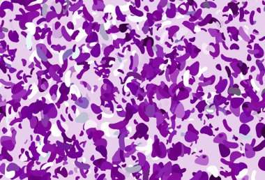 Memphis şekilli hafif Mor vektör şablonu. Soyut tarzda rengarenk gradyan şekilleri olan bir resim. Bir cep telefonu için arka plan.