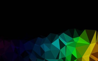 Üçgen desenli soyut geometrik renkli vektör çizimi