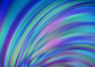 Çizgileri, ovalı hafif BLUE vektör şablonu.