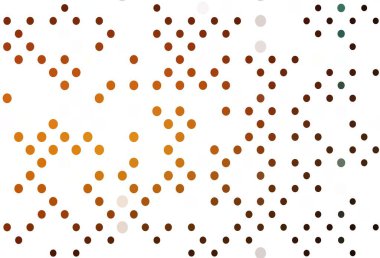 Kabarcıklı hafif turuncu vektör arka planı. Soyut arka planda bulanık kabarcıklar ve renkli gradyan. Suyun deseni, yağmur damlaları.