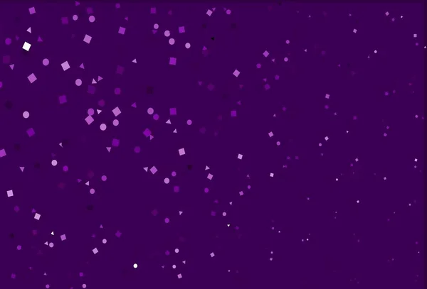 Luz Pano Fundo Vetor Roxo Com Linhas Círculos Losango Ilustração — Vetor de Stock