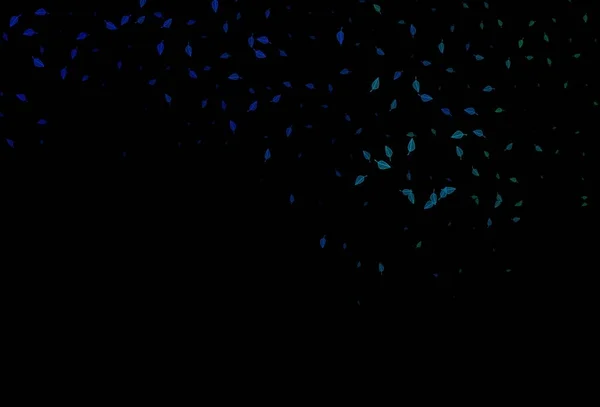 Modèle Croquis Vectoriel Bleu Foncé Vert Une Élégante Illustration Lumineuse — Image vectorielle