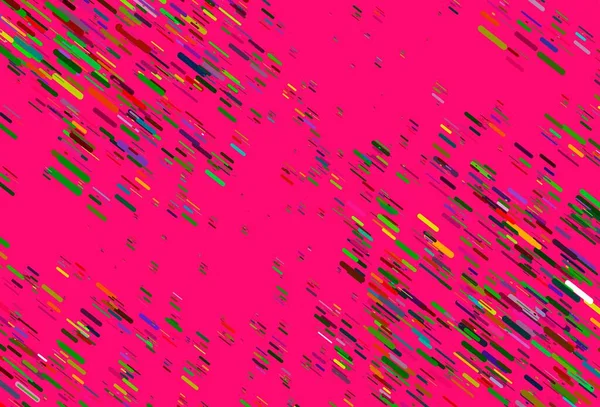 Helles Mehrfarbiges Regenbogen Vektormuster Mit Schmalen Linien Leuchtend Farbige Illustration — Stockvektor