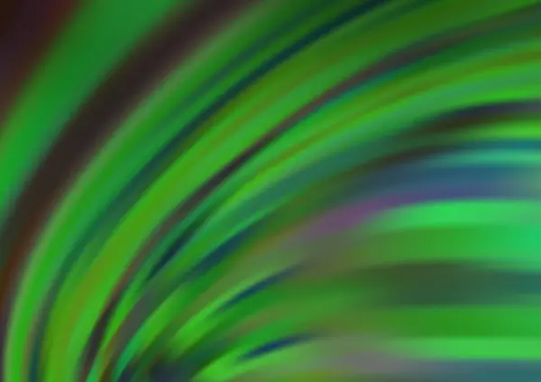 Lichtgrüne Vektorschablone Mit Linien Ovalen — Stockvektor