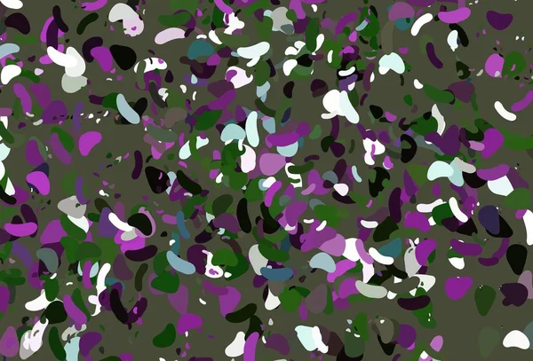 Rose Clair Fond Vectoriel Vert Avec Des Formes Abstraites Formes — Image vectorielle