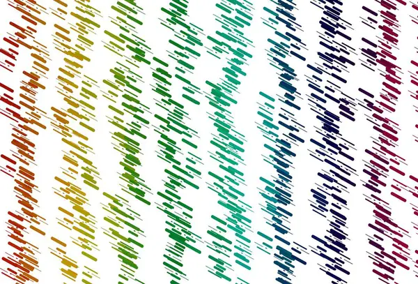 Light Multicolor Rainbow Vektor Template Mit Wiederholten Sticks Glitzernde Abstrakte — Stockvektor