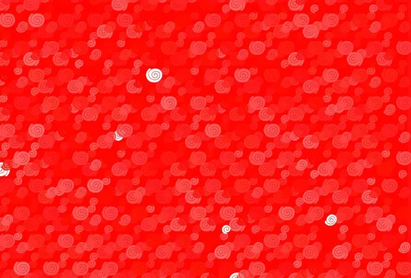Fond Vectoriel Rouge Clair Avec Des Formes Lave Une Vague — Image vectorielle