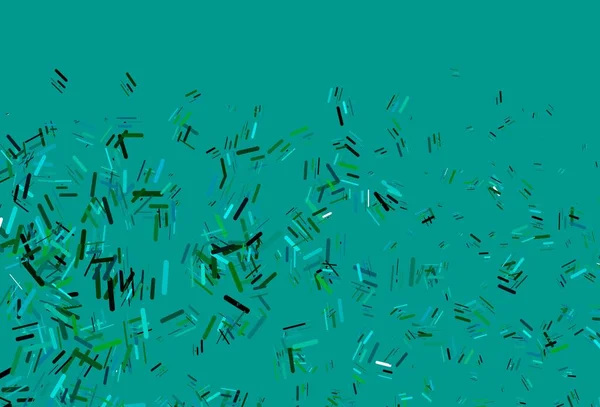 Azul Claro Patrón Vectorial Verde Con Líneas Estrechas Ilustración Abstracta — Vector de stock