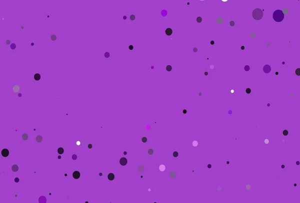 Světle Fialové Vektorové Pozadí Bublinami Ilustrace Množinou Zářících Barevných Abstraktních — Stockový vektor