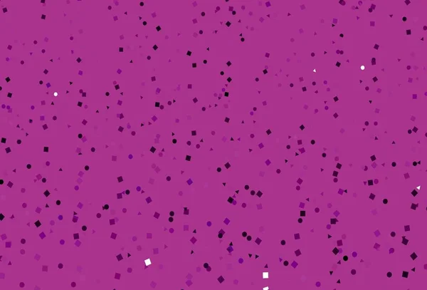 Светло Фиолетовый Векторный Узор Многоугольном Стиле Кругами Иллюстрация Набором Красочных — стоковый вектор