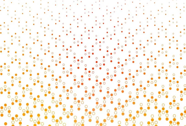 Светло Желтый Оранжевый Вектор Искушают Кругами Блестящие Абстрактные Иллюстрации Размытыми — стоковый вектор