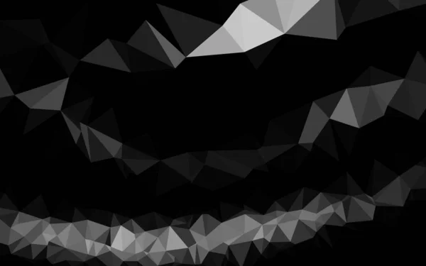 Plata Oscura Gris Vector Abstracto Textura Poligonal — Vector de stock