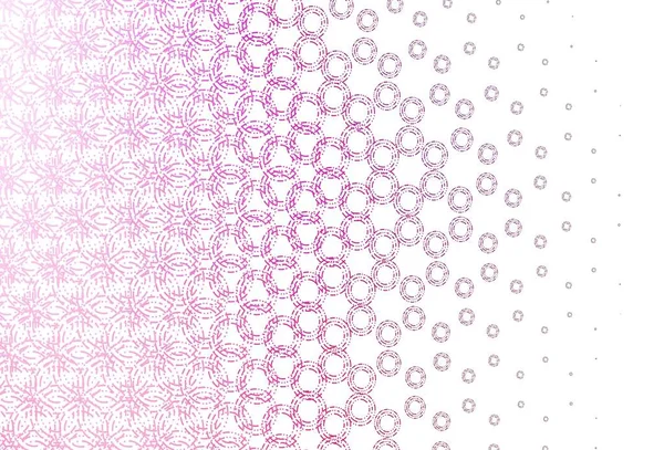 Textura Vectorial Rosa Claro Com Discos Glitter Ilustração Abstrata Com — Vetor de Stock