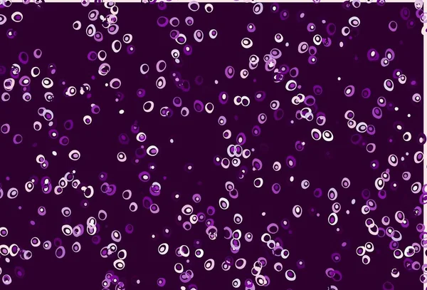 Luz Fondo Vector Púrpura Con Burbujas Ilustración Abstracta Con Burbujas — Vector de stock